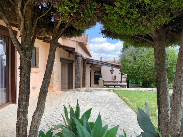 Villa through the trees